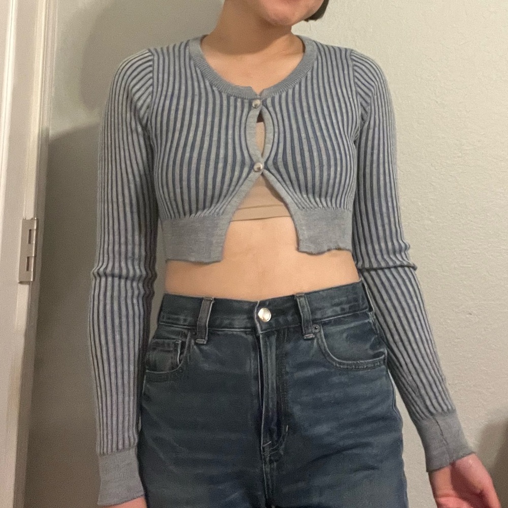 SHEIN Cropped knit top